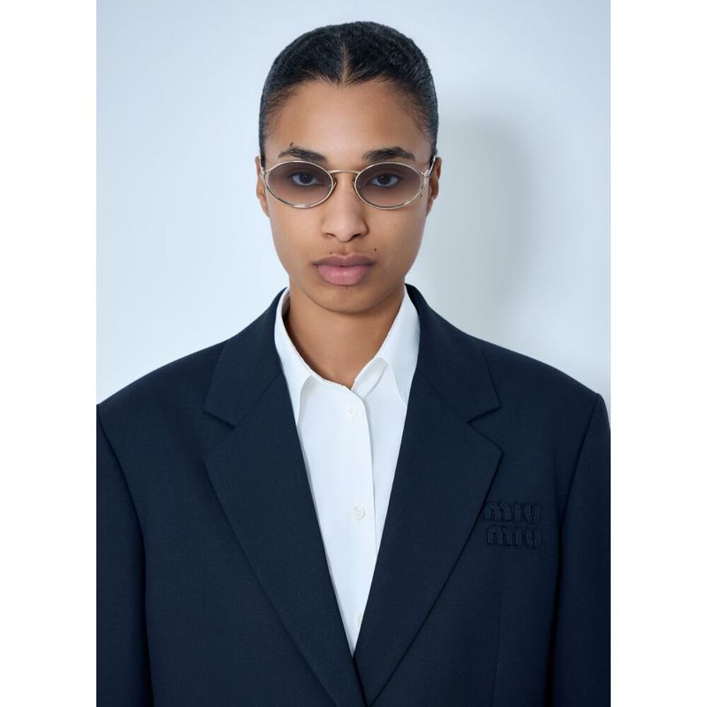 Miu Miu Men Mu 52Ys Oval Sunglasses - Picture 7 of 7